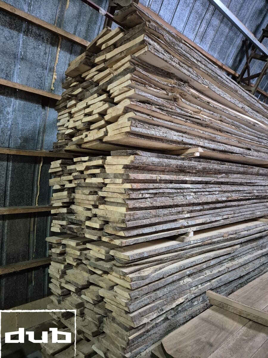 Массив липы необрезной калиброванный 0-1-2 сорт 3000х200х40